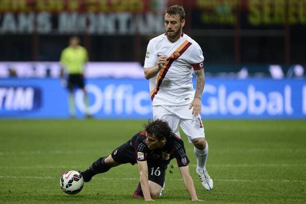 Aktuell Fußball, Italien, AC Mailand - AS Rom Andrea Poli Milan, Daniele De Rossi Roma Serie A AC Milan - AS Rom giuseppexceleste