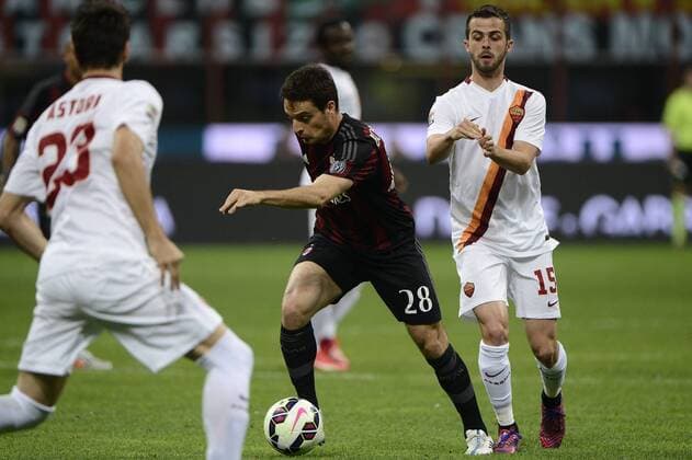 Aktuell Fußball, Italien, AC Mailand - AS Rom Giacomo Bonaventura Milan Serie A AC Milan - AS Rom giuseppexceleste