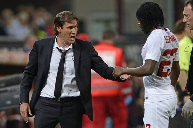 Aktuell Fußball, Italien, AC Mailand - AS Rom Gervinho, Rudi Garcia Roma Dejection Serie A AC Milan - AS Rom giuseppexceleste