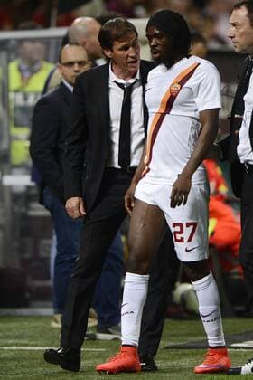 Aktuell Fußball, Italien, AC Mailand - AS Rom Gervinho, Rudi Garcia Roma Dejection Serie A AC Milan - AS Rom giuseppexceleste