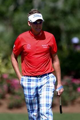 Aktuell Golf - The Players Championship in Ponte Vedra Beach May 9, 2015 - Ponte Vedra Beach, Florida, United States - Ian Poulter reacts after missing a putt on the 13th green during the third round of THE PLAYERS Championship. THE PLAYERS Championship - Round 3 - ZUMAw109