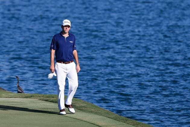 Aktuell Golf - The Players Championship in Ponte Vedra Beach May 9, 2015 - Ponte Vedra Beach, Florida, United States - Ben Martin approaches the 18th green during the third round of THE PLAYERS Championship. THE PLAYERS Championship - Round 3 - ZUMAw109