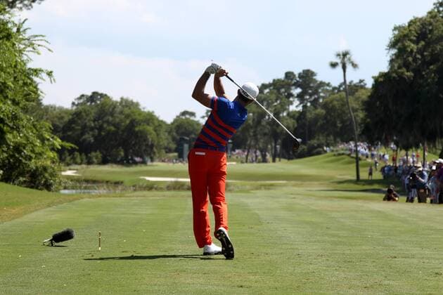 May 9, 2015 - Ponte Vedra Beach, Florida, United States - Billy Horschel tees off during the third round of THE PLAYERS Championship. THE PLAYERS Championship - Round 3 - ZUMAw109