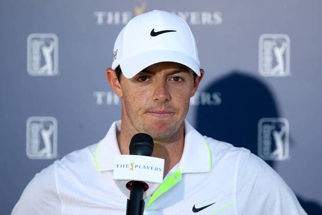 May 9, 2015 - Ponte Vedra Beach, Florida, United States - Rory McIlroy speaks to the media after the third round of THE PLAYERS Championship. THE PLAYERS Championship - Round 3 - ZUMAw109