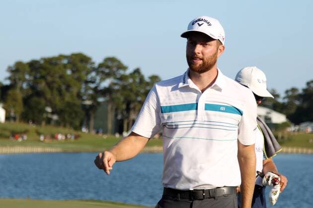 May 9, 2015 - Ponte Vedra Beach, Florida, United States - Chris Kirk walks off the 18th green after the third round of THE PLAYERS Championship. THE PLAYERS Championship - Round 3 - ZUMAw109