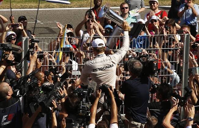 BARCELONA -may 10- SPAIN: Nico Rosberg celebration after to win the GP of Spain Formula 1, held at the Circuit de Catalunya Barcelona, on May 10, 2015. Photo:Joan Valls Urbanandsport Cordon Press 