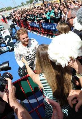 Nico Rosberg; Mercedes Grand Prix, Frau Vivien Schwanger, formula 1 GP, Spanien in Barcelona 10.05.2015 Photo:mspb Jerry Andre Nico Rosberg; Frau Vivien Schwanger, formula 1 GP, Spanien