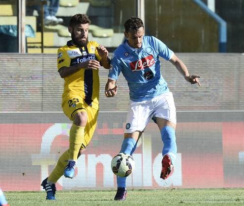 Aktuell Fußball, Italien, AC Parma - SSC Neapel Serie A FC Parma - SSC Napoli Antonio Nocerino-Manolo Gabbiadini 