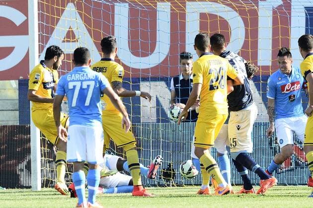 Aktuell Fußball, Italien, AC Parma - SSC Neapel Serie A FC Parma - SSC Napoli gol Raffaele Pallladino 