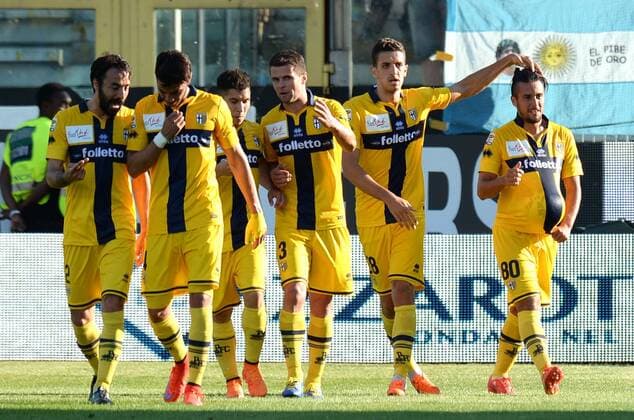 Aktuell Fußball, Italien, AC Parma - SSC Neapel Serie A FC Parma - SSC Neapel l esultanza di Jorquera dopo il gol xHOCHxZWEIx xItalyxPhotoxPressx 