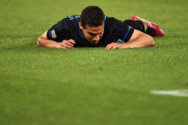 Aktuell Fußball, Italien, Lazio Rom - Inter Mailand Hernanes Inter Serie A 2014 2015 Lazio Rom - Inter Mailand andreaxstaccioli