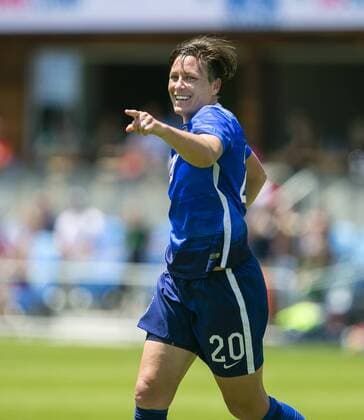 Aktuell Fußball, Damen, Länderspiel, USA - Irland May 10, 2015: US Forward Abby Wambach (20) celebrates the first of her two goals during the FIFA soccer game between the US Women s national team Nationalteam and Ireland at Avaya Stadium in San Jose, CA. The US defeated Ireland 3-0. Damon Tarver Cal Media Soccer 2015: USWNT vs Ireland MAY 10 - ZUMAct6_