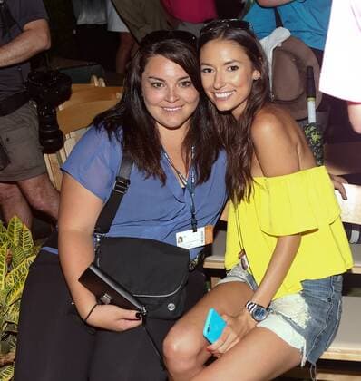 May 10, 2015 - Ponte Vedra Beach, Florida, United States - Taylor Fowler (L) and Alexis Randock attend the trophy presenation for Rickie Fowler (not pictured) after the final round of THE PLAYERS Championship. THE PLAYERS Championship - Final Round - ZUMAw109