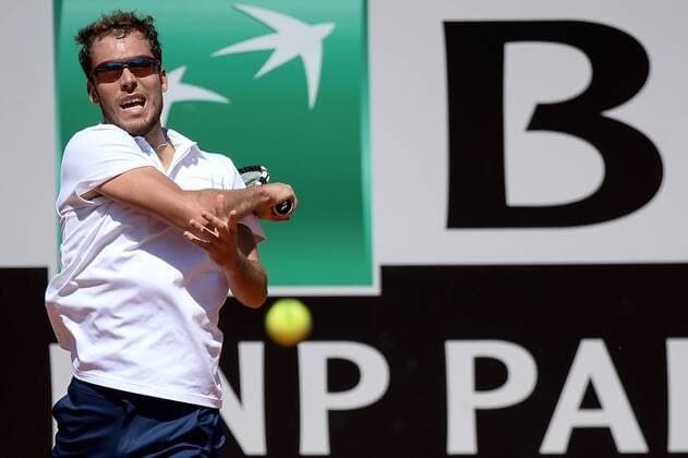 11.05.2015. Rome, Italy. BNL Itallian Open Tennis. Jerzy Janowicz (POL) in action in the match against Grigor Dimitrov (BUL) xGiuseppexMaffiax  ActionPlus11620100