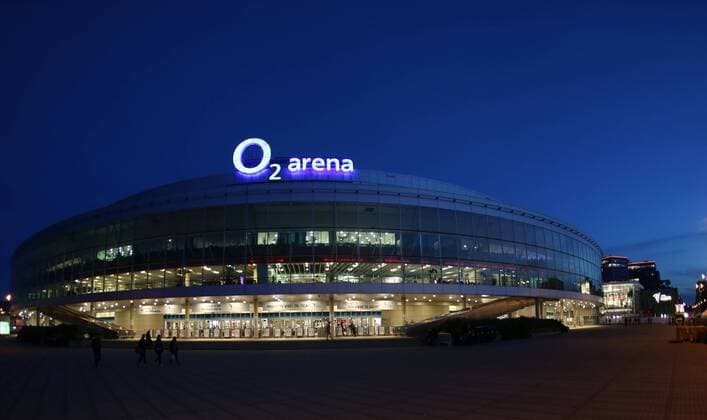 Ice hockey Eishockey - IIHF Ice Hockey WC 2015 PRAGUE,CZECH REPUBLIC,11.MAY.15 - ICE HOCKEY - IIHF World Ice Hockey Championships, international match Länderspiel. Image shows the O2 Arena. GEPAxpictures xAndreasxPranter 
