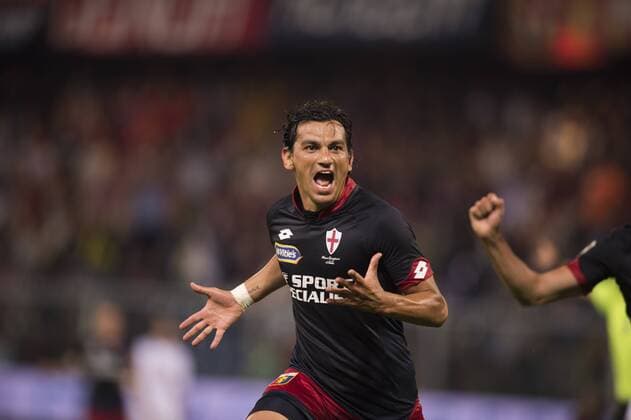 Tino Costa (Genoa), MAY 11, 2015 - Football Soccer : Tino Costa of Genoa celebrates scoring their team second goal during the Italian Serie A match between Genoa 5-1 Torino at Stadio Comunale Luigi Ferraris Marassi in Genova, Italy. Noxthirdxpartyxsales  (ptmb075016)
