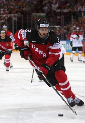Ice hockey Eishockey - IIHF Ice Hockey WC 2015 PRAGUE,CZECH REPUBLIC,12.MAY.15 - ICE HOCKEY - IIHF World Ice Hockey Championships, international match Länderspiel Canada vs Austria. Image shows Dan Hamhuis (CAN). GEPAxpictures xAndreasxPranter 