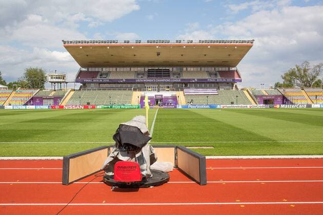 Berlin, Deutschland, 13.05.2015: Fußball Frauen Championsleague 2014 2015 - UEFA Women s Championsleague Final 2015 - Vorschau. Übersicht, Übersicht, Totale Friedrich-Ludwig-Jahn-Sportpark
