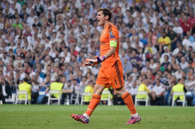 Iker Casillas (Torwart, Kapitän, Real) wütend, schimpft, verärgert, Fussball, UEFA Champions League, Real Madrid - Juventus Turin,  xjgx