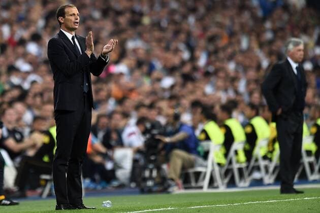 Mg Madrid (Spagna) 13 05 2015 - Champions League Real Madrid-Juventus Turin : Massimiliano Allegri-Carlo Ancelotti 