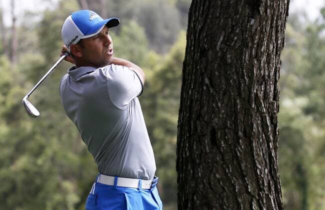 BARCELONA -may 14- SPAIN: Sergio Garcia in the Spain Open Golf, held in the Club de Golf El Prat, may 14, 2015. Photo: Joan Valls Urbanandsport Cordon Press 