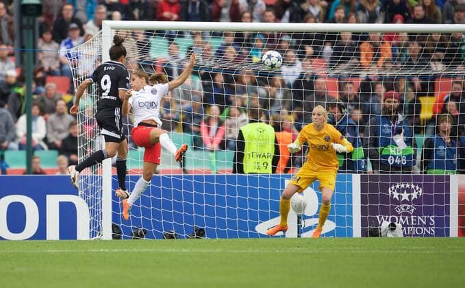 Fussball Berlin 14.05.2015 Saison 2014 2015 Champions League Finale der Frauen 1. FFC Frankfurt - Paris Saint-Germain Tor zum 1:0 durch Celia Sasic (1.FFC Frankfurt, No.09)