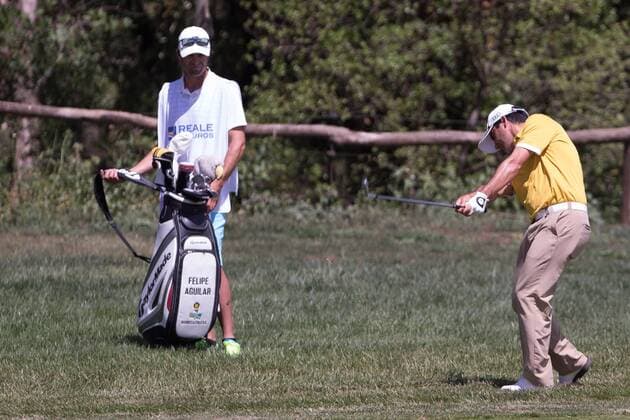 BARCELONA -may 15- SPAIN: Felipe Aguilar in the Spain Open Golf, held in the Club de Golf El Prat, may 15, 2015. Photo: Mikel Trigueros Urbanandsport Cordon Press 