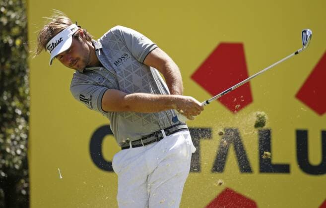 May 15, 2015 - Barcelona, Spain - BARCELONA -may 15- SPAIN: Victor Dubuisson in the Spain Open Golf, held in the Club de Golf El Prat, may 15, 2015. Photo: Joan Valls Urbanandsport Nurphoto Open Spain Golf  - ZUMAn230