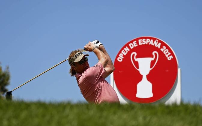 BARCELONA -may 15- SPAIN: Miguel Angel Jimenez in the Spain Open Golf, held in the Club de Golf El Prat, may 15, 2015. Photo: Joan Valls Urbanandsport Cordon Press 