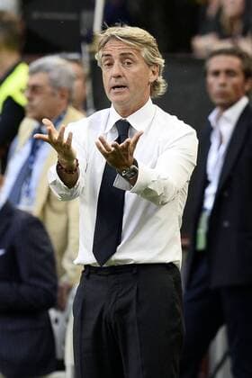 Aktuell Fußball, Italien, Serie A, Inter Mailand - Juventus Turin Serie A Inter Mailand - Juventus Turin Roberto Mancini 