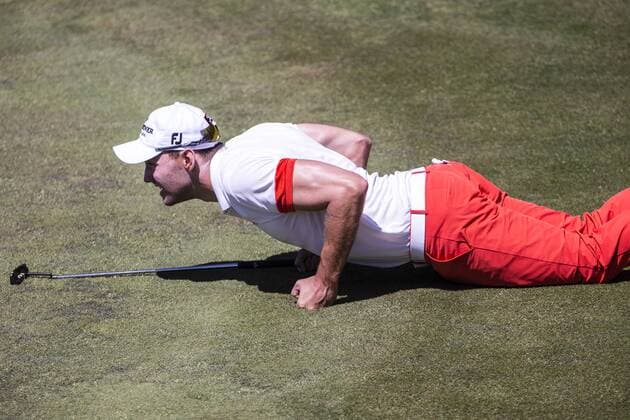 BARCELONA -may 16- SPAIN: Maximilian Kieffer in the Spain Open Golf, held in the Club de Golf El Prat, may 16, 2015. Photo: Mikel Trigueros Urbanandsport CordonPress 