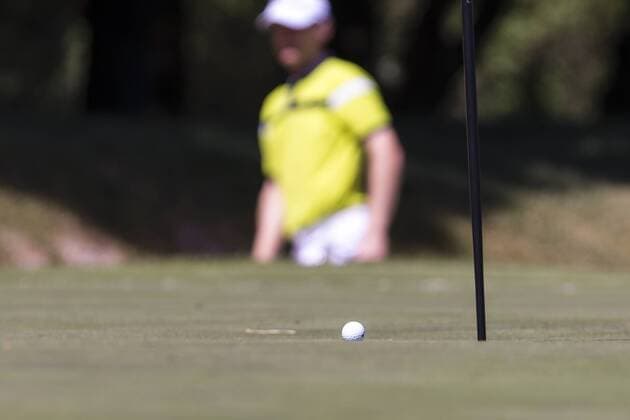 BARCELONA -may 16- SPAIN: Gregory Bourdy in the Spain Open Golf, held in the Club de Golf El Prat, may 16, 2015. Photo: Mikel Trigueros Urbanandsport CordonPress 
