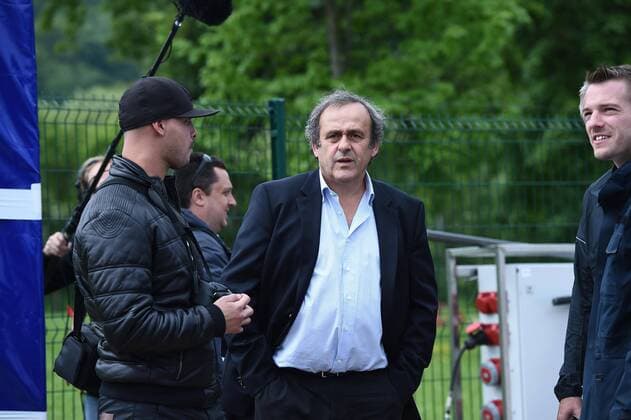 Aktuell Fußball, EM 2016, Auftakt der Tour des französischen Fußballverbandes Michel Platini - President UEFA FOOTBALL : Lancement du FFF Tour - Euro 2016 - EM Tour Nationalteam FRA - Joeuf - 16 05 2015 Moax 