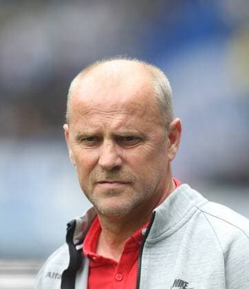 Thomas Schaaf (Trainer Frankfurt), vor dem Spiel Hertha BSC Berlin - Eintracht Frankfurt 1. Bundesliga 2014 2015, 1. BL, DFL, Fußball, Fussball, soccer, Herren, Deutschland, Germany, Ergebnis 0:0 Berlin, 16.5.2015, Olympiastadion