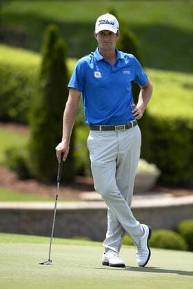 May 16, 2015 - Charlotte, NC, USA - Webb Simpson waits to putt on the seventh green during the third round of the Wells Fargo Championship on Saturday, May 16, 2015, at Quail Hollow Club in Charlotte, N.C. Wells Fargo Championship - ZUMAm67_