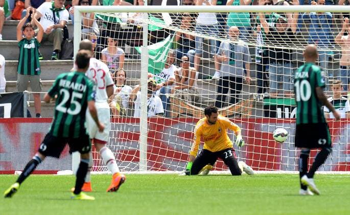 Aktuell Fußball, Italien, Serie A, Sassuolo Calcio - AC Milan IPP20150517 Football - soccer: Serie A, Sassuolo Calcio - AC Mailand, Diego Lopez - xHOCHxZWEIx xItalyxPhotoxPressx 