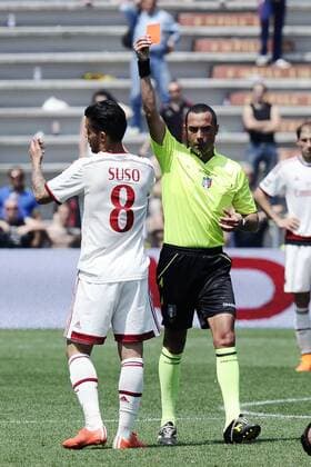 Aktuell Fußball, Italien, Serie A, Sassuolo Calcio - AC Milan Reggio Emilia 17 05 2015 - Serie A US Sassuolo - AC Milan foto DanieleBuffa -- Suso 