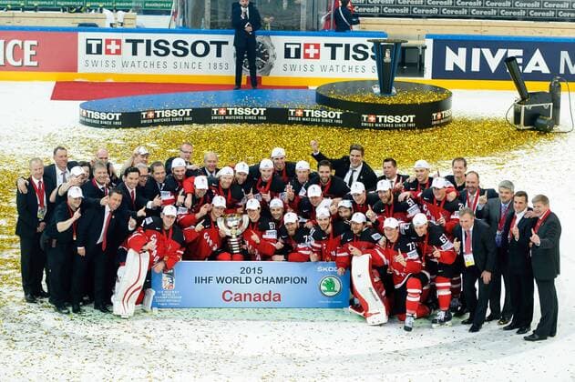 PRAG Ice hockey Eishockey IIHF ICE HOCKEY World Championship WM Weltmeisterschaft 2015 FINAL GOLD MEDAL GAME Weltmeister Kanada  20150517_PF_PA166