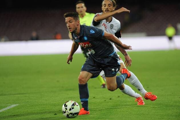 Aktuell Fußbal, Italien, Serie A, SSC Neapel - AC Cesena May 18, 2015 - Naples, Italy - Dries Mertens of SSC Napoli during the italian Serie A football match between SSC Napoli and Cesena at San Paolo Stadium on May 18, 2015 in Naples,Italy. SSC Napoli and Cesena - Serie A  - ZUMAn230