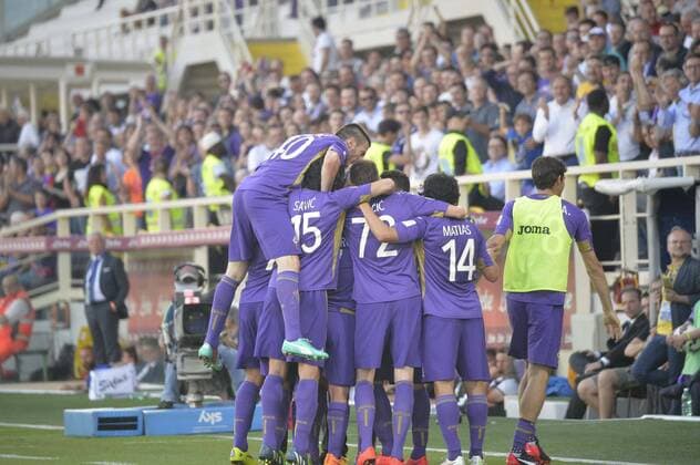 Serie A, AC Florenz - FC Parma Esultanza Fiorentina dopo Tor xHOCHxZWEIx xItalyxPhotoxPressx 