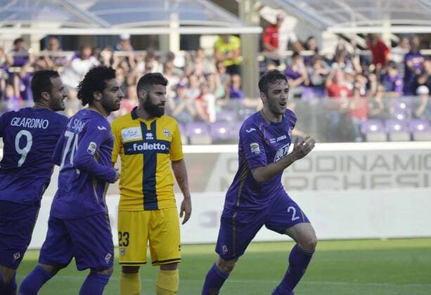 Serie A, AC Florenz - FC Parma Esultanza Gonzalo xHOCHxZWEIx xItalyxPhotoxPressx 