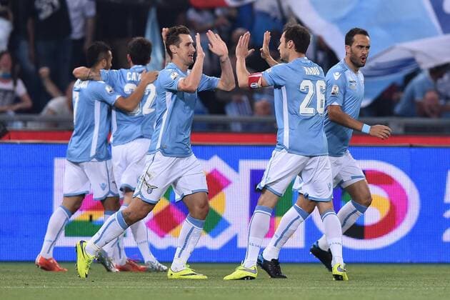 Rom 20 05 2015 - finale - finale Coppa Italia Football Juventus Turin - Lazio Rom: gol Stefan Radu 