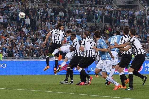 Rom 20 05 2015 - finale - finale Coppa Italia Football Juventus Turin - Lazio Rom: gol Stefan Radu 