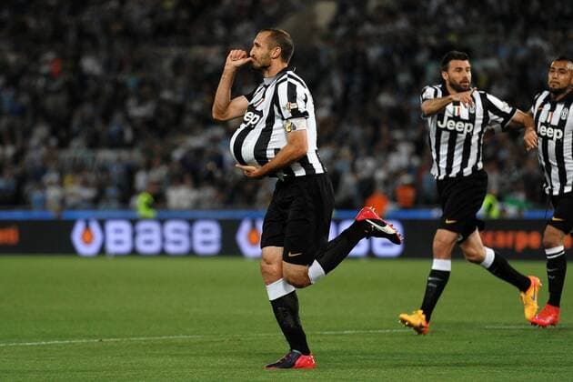 Giorgio Chiellini gol 1-1 Juventus Goal celebration Roma 20-05-2015 Stadio Olimpico Football Calcio Finale Coppa Italia Football Italy s cup Final 2014 2015 Juventus - Lazio . Foto Andrea Staccioli Insidefoto andreaxstaccioli