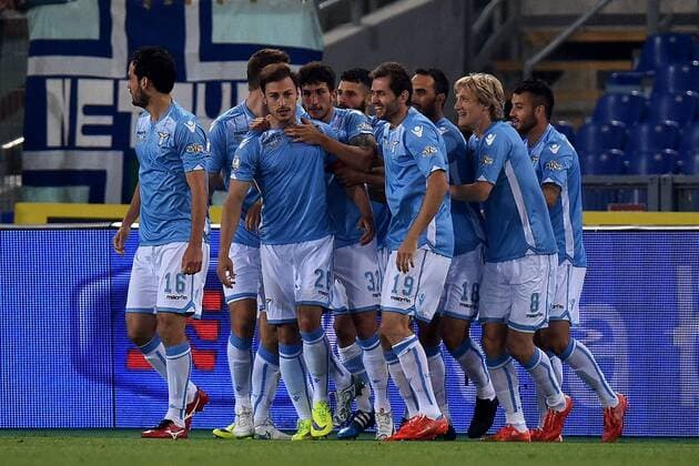Gol Stefan Radu Lazio Goal celebration 1-0 Roma 20-05-2015 Stadio Olimpico Football Calcio Finale Coppa Italia Football Italy s cup Final 2014 2015 Juventus - Lazio . Foto Andrea Staccioli Insidefoto andreaxstaccioli