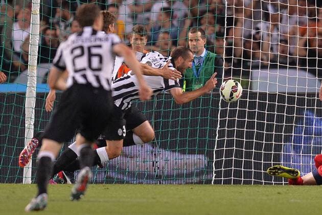 gol di Giorgio Chielleini Juventus. Goal celebration. Roma 20-05-2015 Stadio Olimpico. Football Finale Tim Cup 2015. Juventus - Lazio. Foto Antonietta Baldassarre Insidefoto AntoniettaxBaldassarre