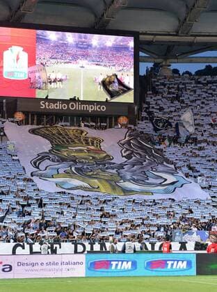 Roma 20 05 2015 - finale Coppa Italia Football Juventus-Lazio foto Antonello Sammarco Image nella foto: coreografia tifosi Lazio 