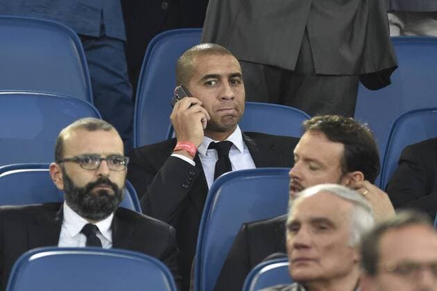 20.05.2015. Rome, Italy. TIM Coppa Italia Final. Lazio versus Juventus. David Trezeguet watches the game from the stands xGiuseppexMaffiax  ActionPlus11622375