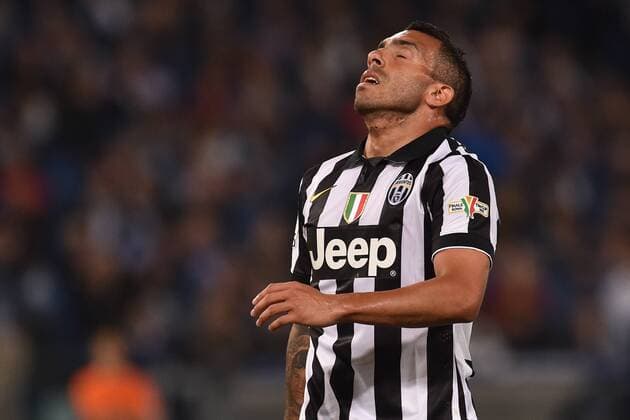 20.05.2015. Rome, Italy. TIM Coppa Italia Final. Lazio versus Juventus. Carlos Tevez is disappointed with a missed goal opportunity xGiuseppexMaffiax  ActionPlus11622415