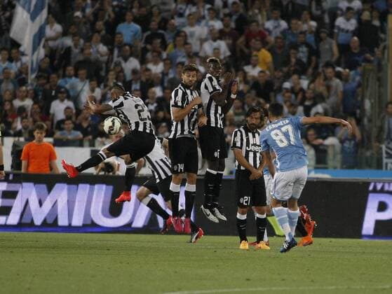 May 20, 2015 - Rome, Italy - Punishment of Antonio Candreva during the final of TIM Cup match between SS Lazio vs Juventus FC at the Olympic Stafium of Rome on may 20, 2015 in Rome, Italy. (Photo by Loris Roselli NurPhoto) Tim Cup: Lazio Juventus  - ZUMAn230